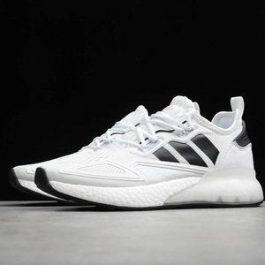 Adidas ZX 2K Boost White Sneakers Shoes Women's 7.5 with Box